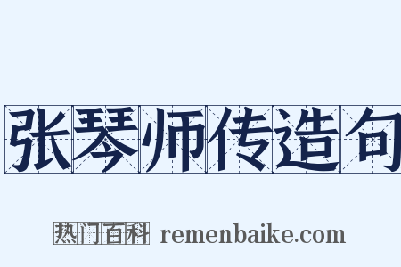 张琴师传造句是什么意思的图片